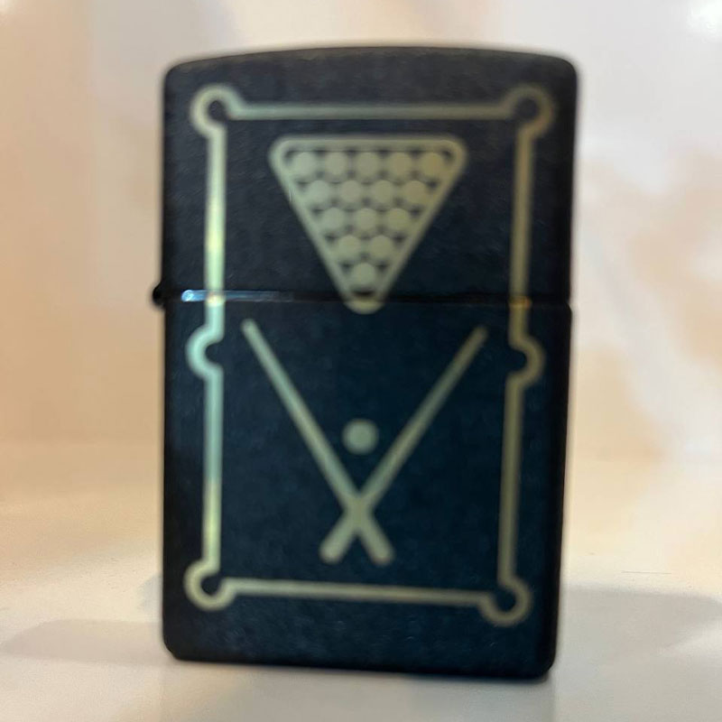 lzp004 فندک زیپو اورجینال آسفالتی طرح بیلیارد - Image 1