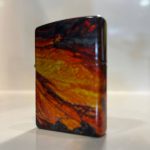 فندک زیپو اورجینال طرح سنگ مذاب - Image 2