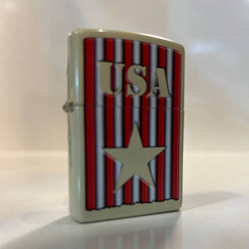 lzp008 فندک زیپو طرح پرچم - Image 1